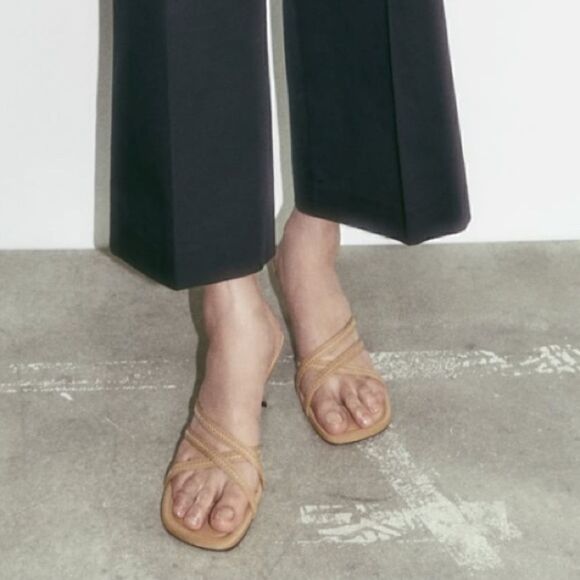 NWT Zara Athletic Heeled Sandals - Picture 3 of 11